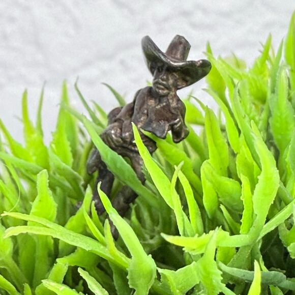 Lucky Charm Pocket Sterling Silver Cowboy Sheriff Maisel Charm - Picture 5 of 5